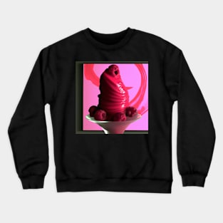 Glass of Raspberry Sorbet Crewneck Sweatshirt